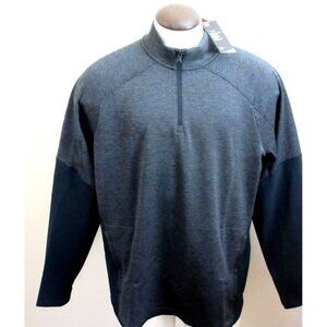 Under Armour Men's Cold Gear Qualifier Quarter zipper PO Jacket Black Grey NWT